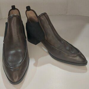 Donald J. Pliner Benson Brown Leather Pointed Heeled Shoes Size 8.5